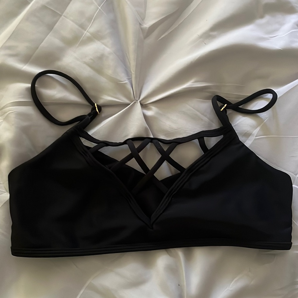Black bathing suit top
